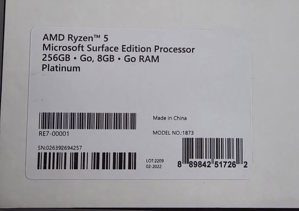 Microsoft Surface Laptop 3