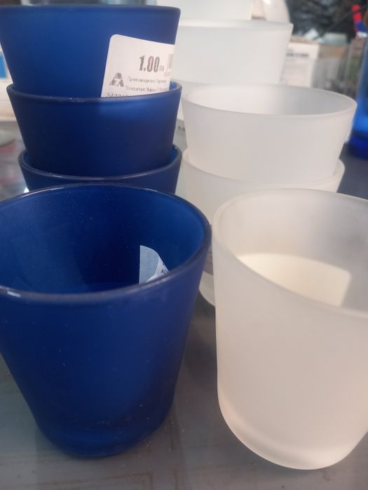 Чаши за шотове / стъклени свещницици