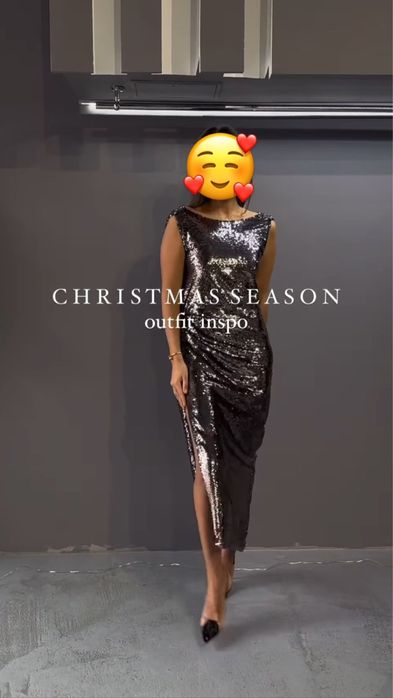 Платье с пайетками