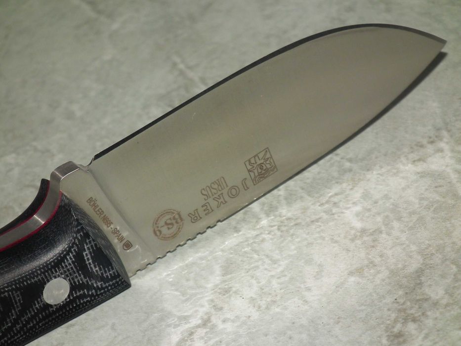 Cutit bushcraft spaniol JOKER Ursus otel Böhler N695 amnar si paracord, nou, cutie