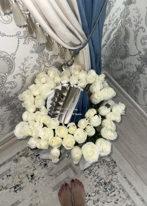 Галанский беллый роза 51шт