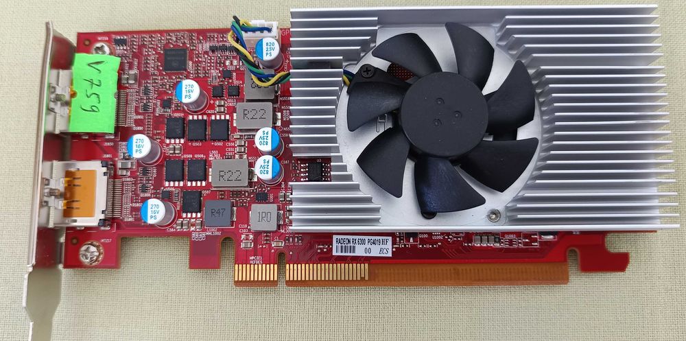 Placa video Low Profile Sff Gaming AutoCAD Dell RX 6300 2Gb DDR6