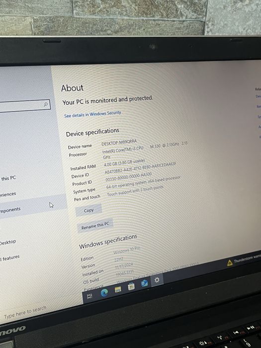 Laptop Lenovo ThinkPad