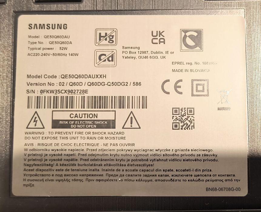 TV Samsung 4k 126cm