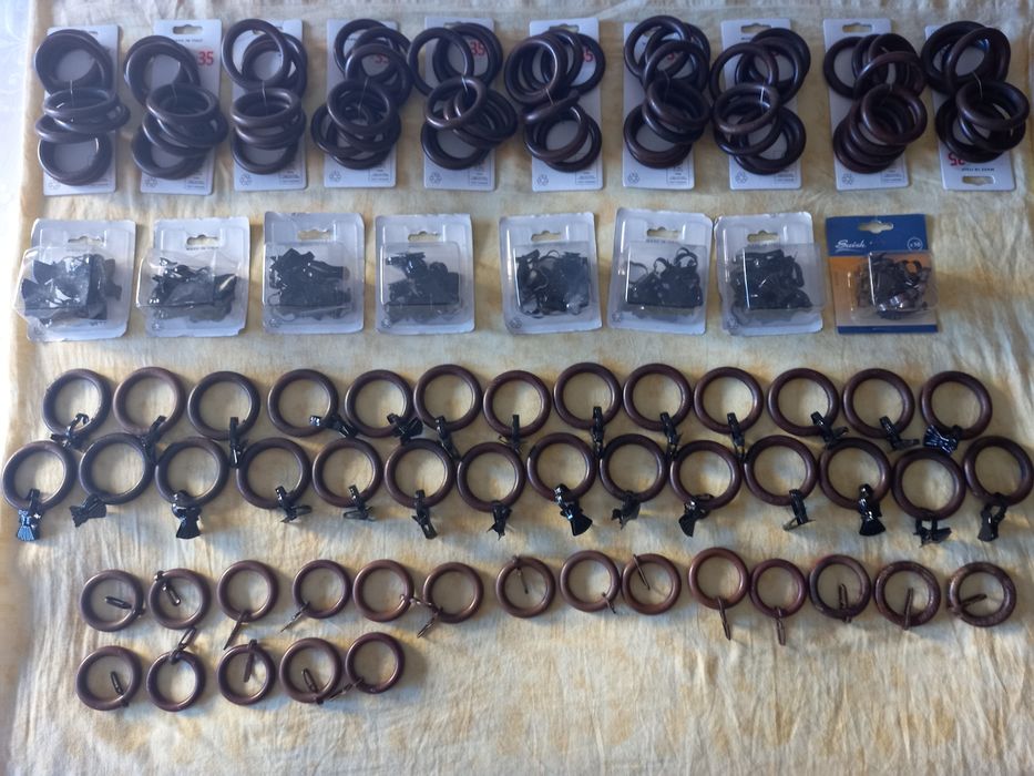 Inele cu pișcatori, pentru perdele.