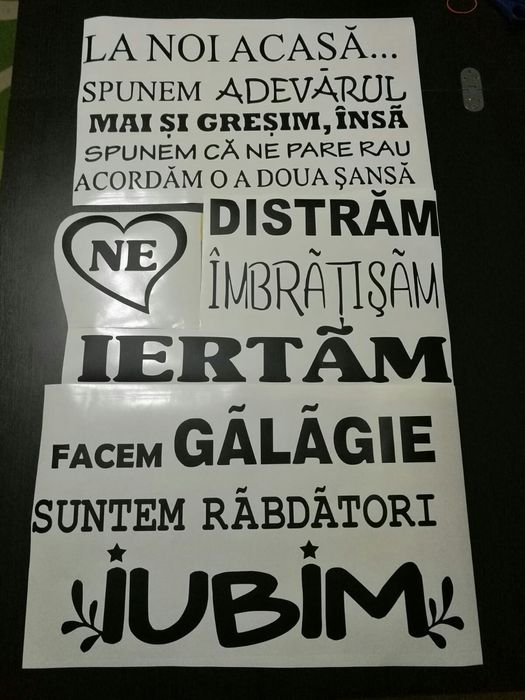 Wallsticker (perete) autocolant" Povestea casei"