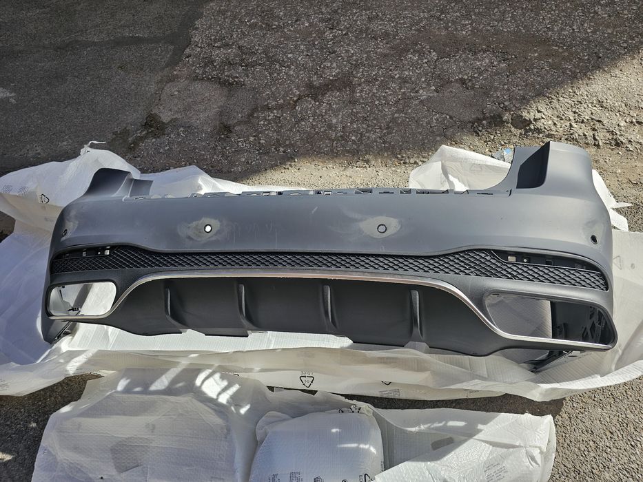 X166 GL GLS AMG задна броня дифузьор накрайници раздувки GLS63 AMG