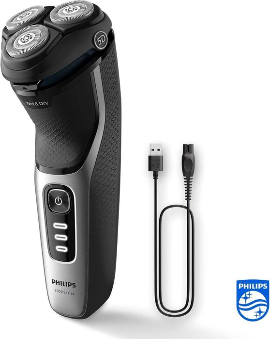 Електрическа безжична самобръсначка Philips серия 3000 за мокро и сухо бръснене SkinProtect S3241