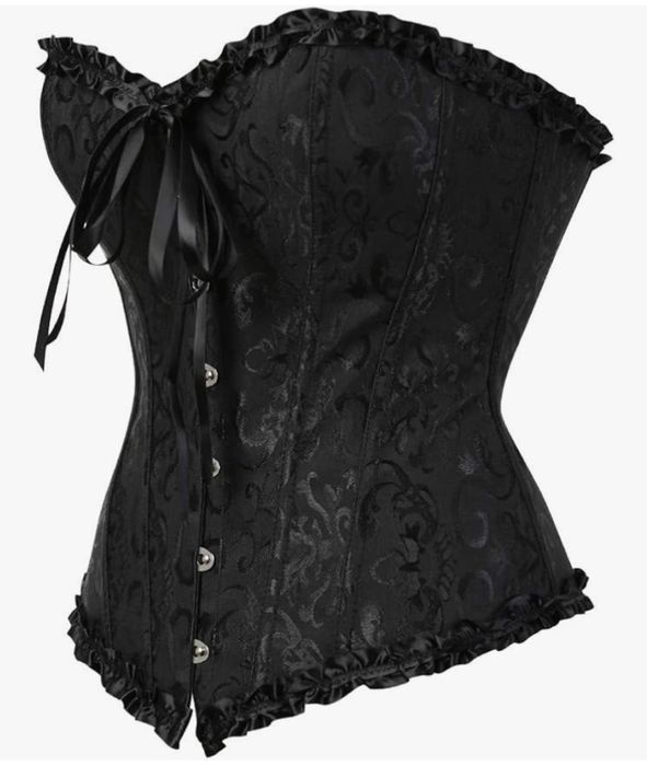 Корсет,черный с утяжкой