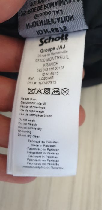 Schott LC Breaker Leather Jacket Mens /  М  НОВО! ОРИГИНАЛ! Ест. кожа!