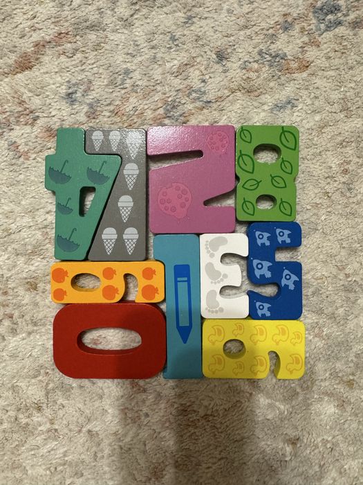 Пазл из дерева Цифры