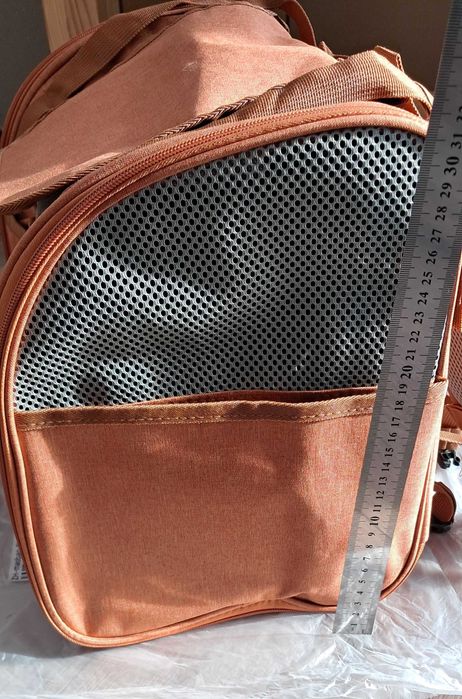 Раница за котка с разширяемо дишащо пространство/ Транспортна чанта