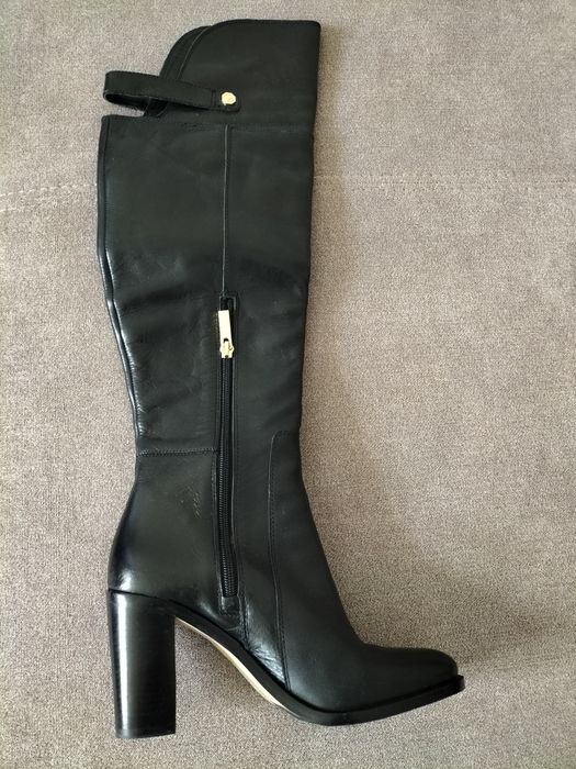 Сапоги женские кожанные