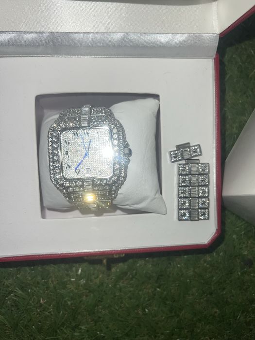 Ceas Cartier full box Moissanite VVS cadou calitate premium