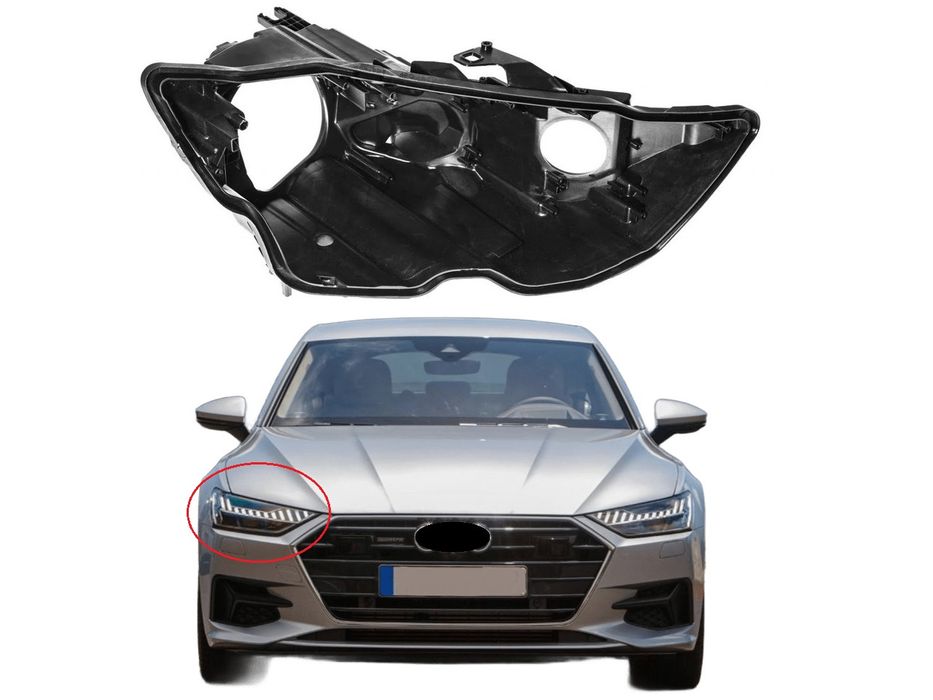 Основа (корпус) за фар на Audi A7 C8 LED