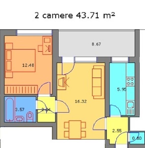 Inchiriere ap. 2 camere Bd. Constructorilor