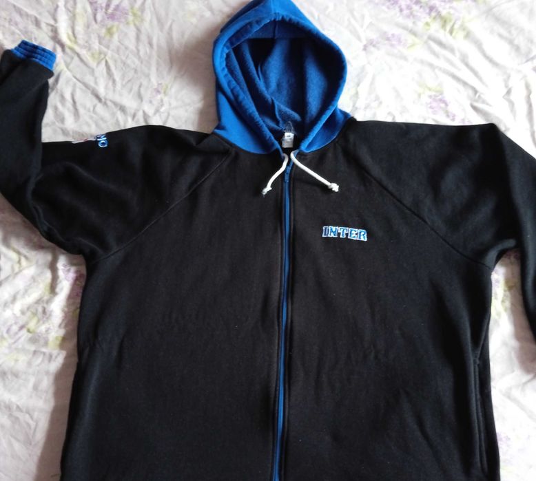INTER MILAN 2-3XL Full-Zip Hoodie Loose-Fit Sweatshirt Top анорак худи горница топ Интер Милано
