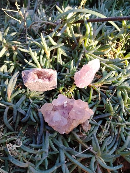 Лот от три образеца аметисти, много изгодно