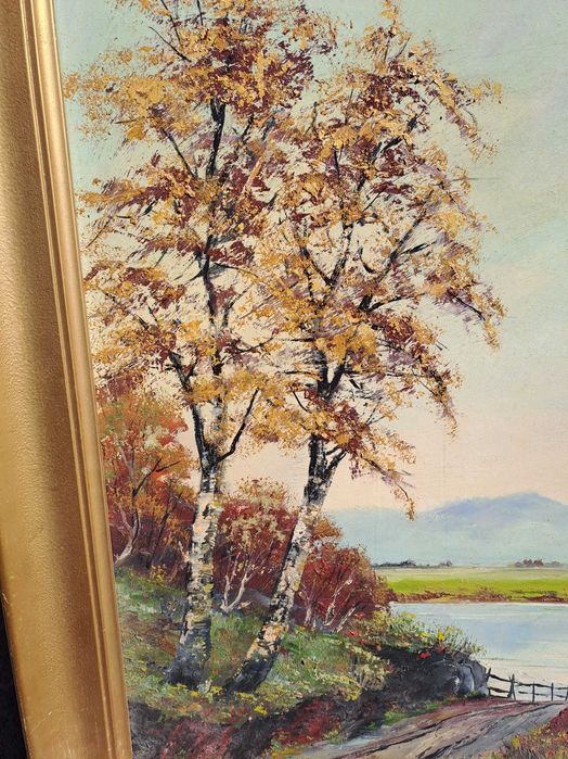 tablou pictura pe pfl 91/71 cm semnat Edi Dembinski