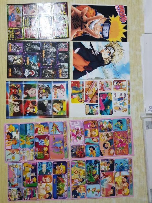 Книга и карточки наклейки NARUTO