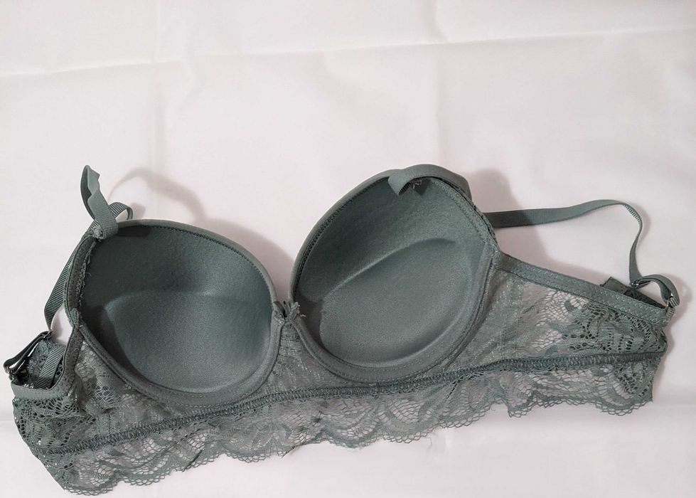 Sutien Sinsay, 75B, verde prăfuit, nou fara eticheta