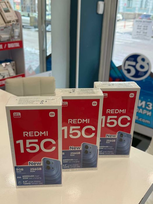 Чисто нов Xiaomi Redmi 15 256 GB/4+4 GB + гаранция