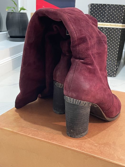 Продам сапоги винного цвета