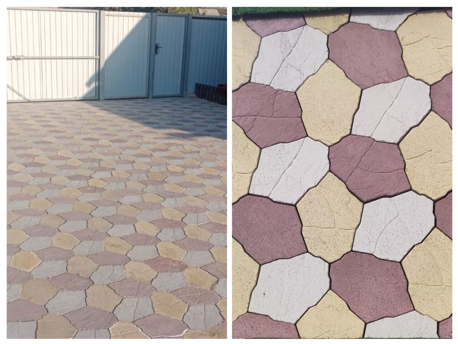 Брусчатка, поребрик, плитка.