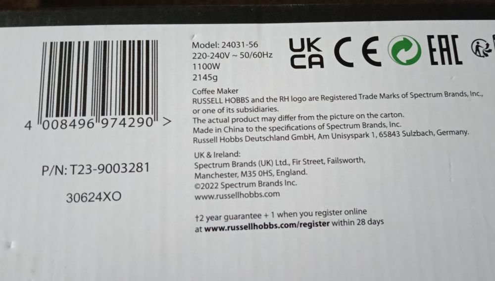Aparat de cafea Russell Hobbs  Victory