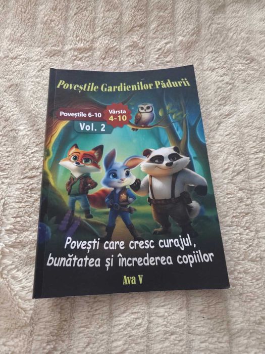 Carte pt copii "Poveștile Gardienilor Pădurii" 4-10 ani