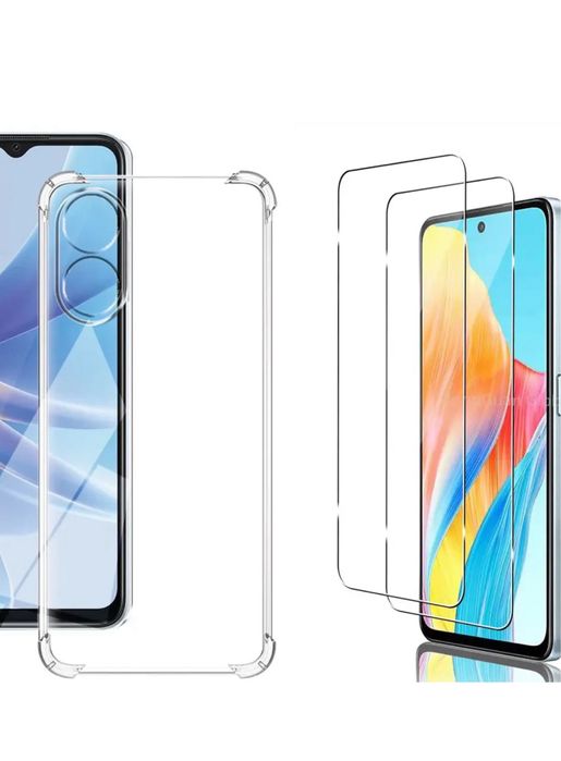 Oppo A38/A58/A78/A79/A98 Husa Ramforsata Anti Soc + Folie Sticla Full