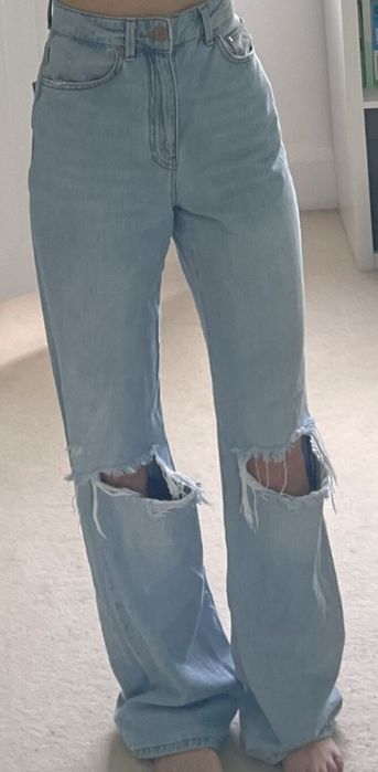 Дълги сини дънки Bershka