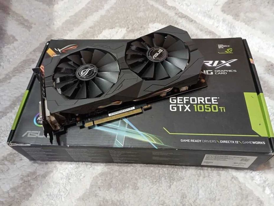 Видеокарта ASUS GeForce GTX 1050 Ti ROG STRIX