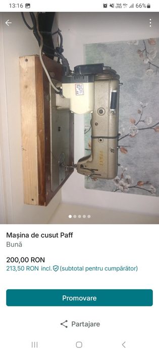Mașina de cusut Pfaff