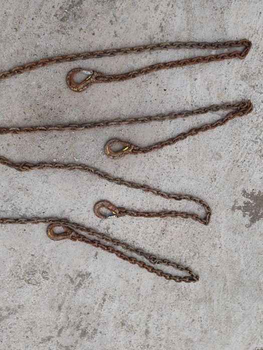 Lanțuri ancorare / ridicare 2 metri cu cârlige – rezistente