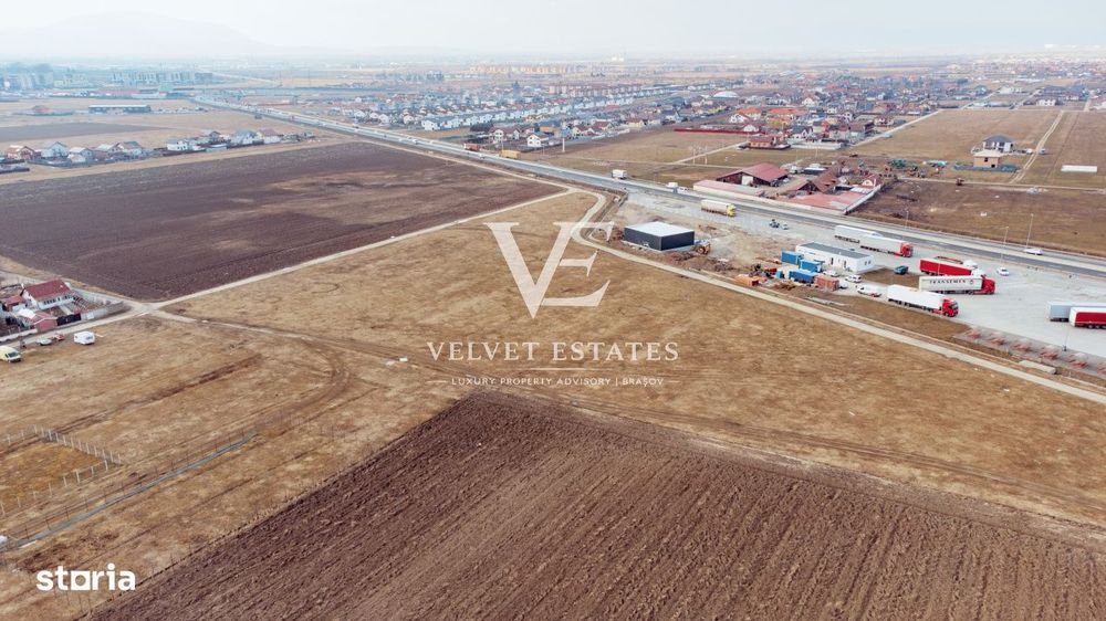 Teren 9.026 mp Sanpetru/Brasov – PUZ Aprobat Blocuri P+2E+M