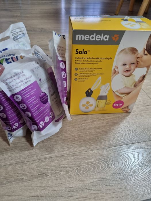 Електрическа Помпа за кърма Medela solo с подаръци