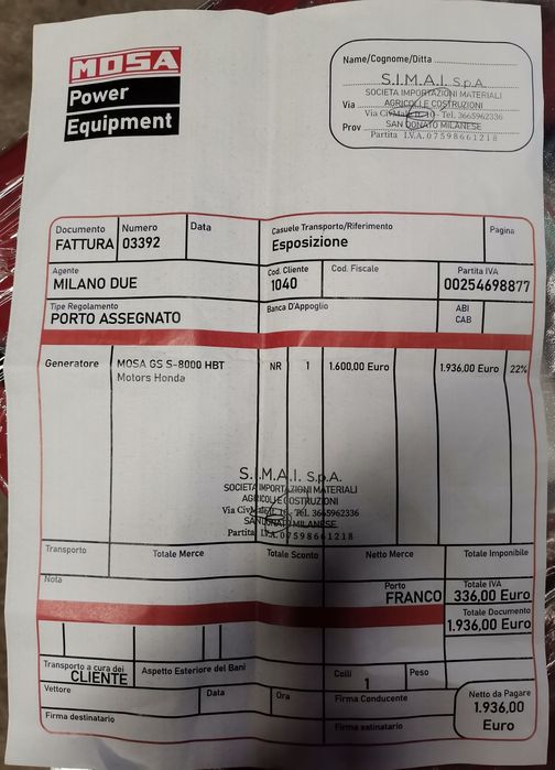 Generator trifazic 6.5 kW cu pornire la cheie – NOU, cu factură