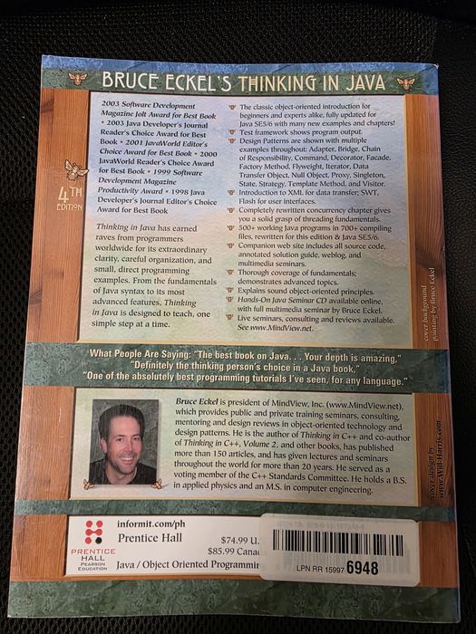 Thinking in Java от Bruce Eckel (4-то издание).