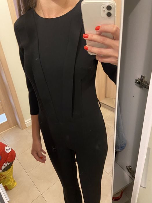 Черен елегантен гащеризон S