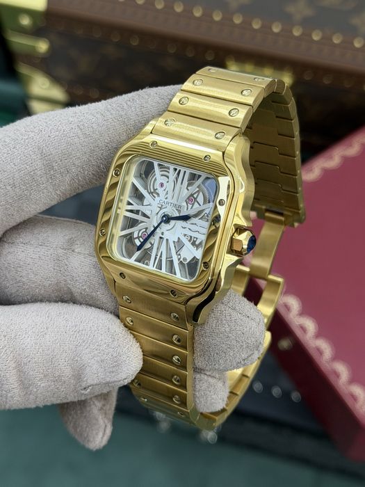 Cartier Santos Skeleton Gold 18k
