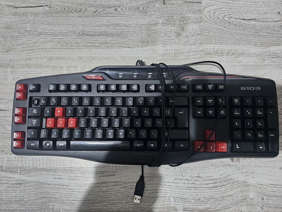 Tastatura gaming Logitech G103, Negru