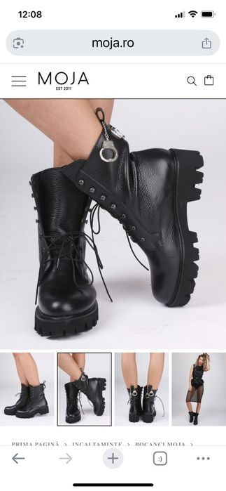 Bocanci din piele Moja, Nr 40