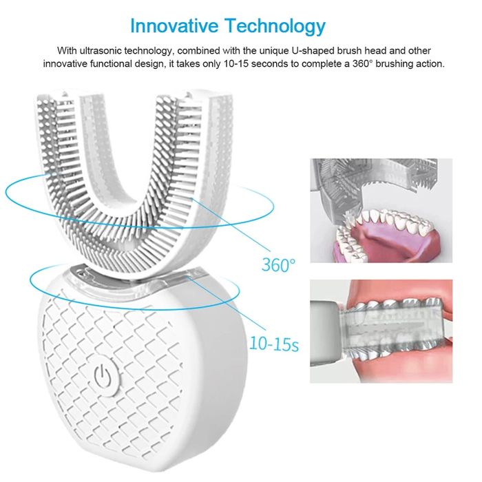 Електрическа ултразвукова четка за зъби и за избелване с USB зареждане
