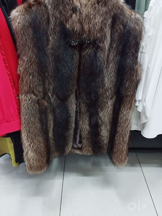 Енот жилетка мех натуральный
