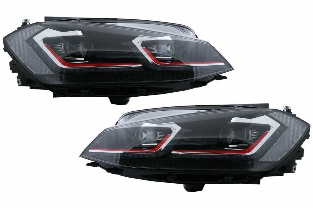 Faruri LED VW Golf 7.5 VII (2017+) GTI Look cu Semnal Dinamic