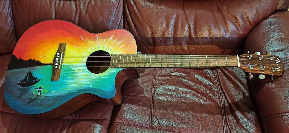 Chitara Fender Electro Acustica Fishman Tunner Blend Microfon Unicat