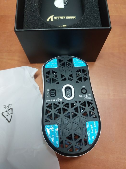 Mouse gaming ultra usor alb,carbon,3 moduri,bt,fir,receiver,Atack Shark R5 Ultra,nou la cutie 42000 DPI!