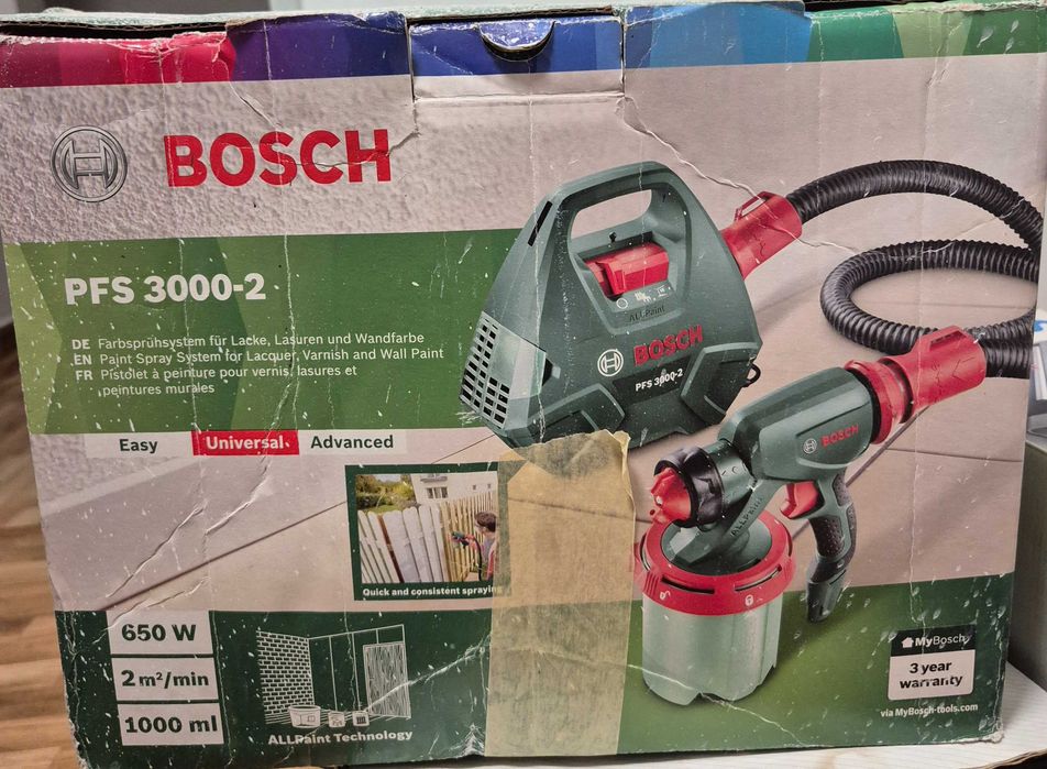 Pistol de vopsit BOSCH PFS 3000-2, 650W, 1000ml