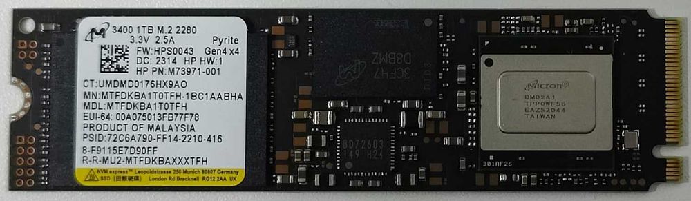 Продам SSD Nvme  Micron 1tb